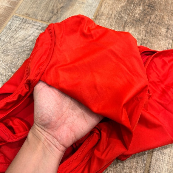 NWT J crew Ruched squareneck one-piece swimsuit Size 8 - Picture 8 of 12